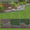 VOUNOT 20m Flexible Lawn Edging with Green Outline Edge, Grey