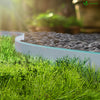 VOUNOT 20m Flexible Lawn Edging with Green Outline Edge, Grey