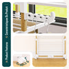 VOUNOT 4-Tier Foldable Clothes Airer 99x69x175.5 cm Drying Rack, White