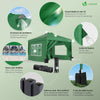 VOUNOT 3x3m Pop up Gazebo w/Central Lock, Sides, Waterproof Garden Marquee Green