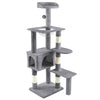 VOUNOT Cat Tree Tower with Space Capsule, Multi Level Cat Activity Center, Grey - VOUNOTUK