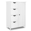 VOUNOT Bathroom Storage Cabinet Floor Freestanding Cupboard 55x30x82cm White - VOUNOTUK