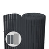 VOUNOT PVC Privacy Screening Fence 100 x 300 cm Reinforced Struts Grey - VOUNOTUK