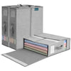VOUNOT 3 Pack Bedding Storage Bags, Foldable Sheet Organisers, Grey