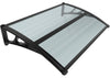 VOUNOT 120x80cm Front Door Canopy Porch Outdoor Awning, Patio Rain Shelter, Anthracite