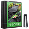 VOUNOT 2x25m Weed Control Fabric with Pegs, Heavy Duty Landscape Ground Cover Membrane