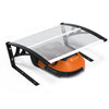 VOUNOT® Robot Lawn Mower Garage 82 x 80 x 46 cm, Aluminium, Transparent
