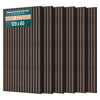 VOUNOT 6 Pack Acoustic Panels 120x60cm MDF Slat Wall Panels, Dark Oak