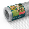 VOUNOT Galvanised Wire Mesh Roll 0.5x25m 25mm Garden Fencing