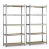 VOUNOT 5-Tier Heavy Duty Shelving Units, 2 Pack Garage Storage Racking LC:1250kg