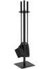 VOUNOT Fireplace Accessories Tools, 4 Piece Fireplace Companion Sets - VOUNOTUK
