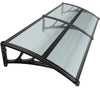 VOUNOT 200x80cm Front Door Canopy Porch Outdoor Awning, Patio Rain Shelter, Anthracite