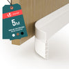 VOUNOT Door Draught Excluder Strip Draft Excluder Under Door 500x5cm, White