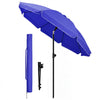 VOUNOT 2m Tilting Garden Parasol UV50+ with Ground Anchor, Blue