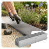 VOUNOT 5M Galvanised Steel Lawn Edging, Metal Garden Border 100x18cm 5pcs
