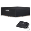 VOUNOT Garden Furniture Covers 250x250x73cm Waterproof Patio Set Cover Black - VOUNOTUK