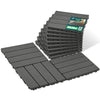 VOUNOT Decking Tiles Set of 22, Outdoor Deck Tiles, 30x30 cm, Anthracite