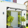 VOUNOT 200x80cm Front Door Canopy Porch Outdoor Awning, Patio Rain Shelter, Anthracite