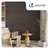 VOUNOT 2 Pack Acoustic Panels 120x60cm MDF Slat Wall Panels, Dark Oak