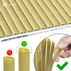 VOUNOT PVC Privacy Screening Fence 90 x 500 cm Reinforced Struts Bamboo - VOUNOTUK