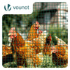 VOUNOT PVC Coated Wire Mesh 1x10m 13mm Garden Fencing Green