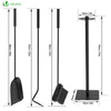 VOUNOT Fireplace Accessories Tools, 4 Piece Fireplace Companion Sets - VOUNOTUK