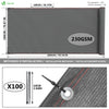 VOUNOT 1.8×20m Privacy Netting 230 g/m² Garden Screening Shading Net Grey
