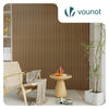 VOUNOT 2 Pack Acoustic Panels 120x60cm MDF Slat Wall Panels, Light Oak