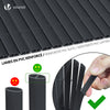 VOUNOT PVC Privacy Screening Fence 80 x 300 cm Reinforced Struts Grey - VOUNOTUK