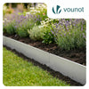 VOUNOT 10M Galvanised Steel Lawn Edging, Metal Garden Border 100x18cm 10pcs