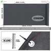 VOUNOT 1.8×20m Privacy Netting 230 g/m² Garden Screening Shading Net Anthracite