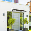 VOUNOT 120x80cm Front Door Canopy Porch Outdoor Awning, Patio Rain Shelter, Brown
