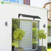 VOUNOT 100x80cm Front Door Canopy Porch Outdoor Awning, Patio Rain Shelter, Anthracite