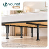 VOUNOT® 4 Pack Adjustable Metal Bed Legs, 18-32 cm Height, Black