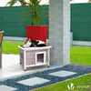 VOUNOT Cat House Wooden Kitten Home Outdoor Pet Shelter 57x45x43cm, Grey - VOUNOTUK