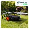 VOUNOT Robotic Lawnmower Garage 105x80x46 cm, Outdoor Shelter, Transparent