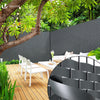 VOUNOT PVC Privacy Strips Garden Privacy Fence Screen 300m x 4.7cm with 600 Clips, Grey - VOUNOTUK