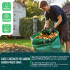 VOUNOT 500L Large Garden Waste Bags with Handles, Green, 6pcs
