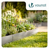 VOUNOT 25M Galvanised Steel Lawn Edging, Metal Garden Border 100x13cm 25pcs