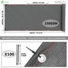 VOUNOT 1×20m Privacy Netting 230 g/m² Garden Screening Shading Net Grey