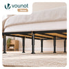 VOUNOT® 6 Pack Adjustable Metal Bed Legs, 25-43 cm Height, Black