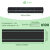 VOUNOT 1x50m Weed Control Fabric with Pegs, Heavy Duty Landscape Ground Cover Membrane