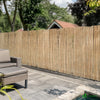 VOUNOT Natural Peeled Reed Fence 140x300cm with Fixing Clips Garden Panel Fence