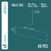 VOUNOT 5M Galvanised Steel Lawn Edging, Metal Garden Border 100x18cm 5pcs