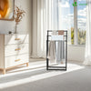 VOUNOT Freestanding Towel Rail 3-Tier Metal Towel Stand, Black