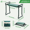 VOUNOT 2-in-1 Folding Garden Kneeler Bench with Handles & Tool Pouch