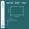 VOUNOT 2x3m Tarpaulin Heavy Duty 240 g/m² Waterproof Tarp Blue