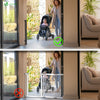 VOUNOT Retractable Stair Gate for Baby, Mesh Dog Gate Extend to 180cm, Black