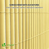 VOUNOT PVC Privacy Screening Fence 100 x 300 cm Reinforced Struts Bamboo - VOUNOTUK