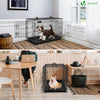 VOUNOT Dog Crate Portable Foldable Secure Pet Puppy Cage with Cover 36 Inches, L - VOUNOTUK